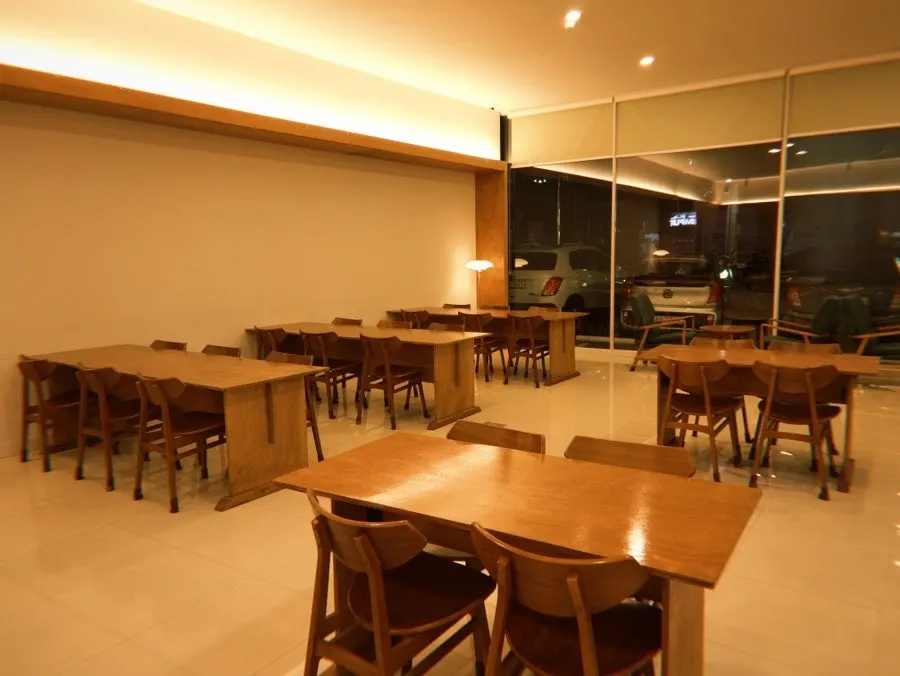 Different-mood seating areas at Dobana