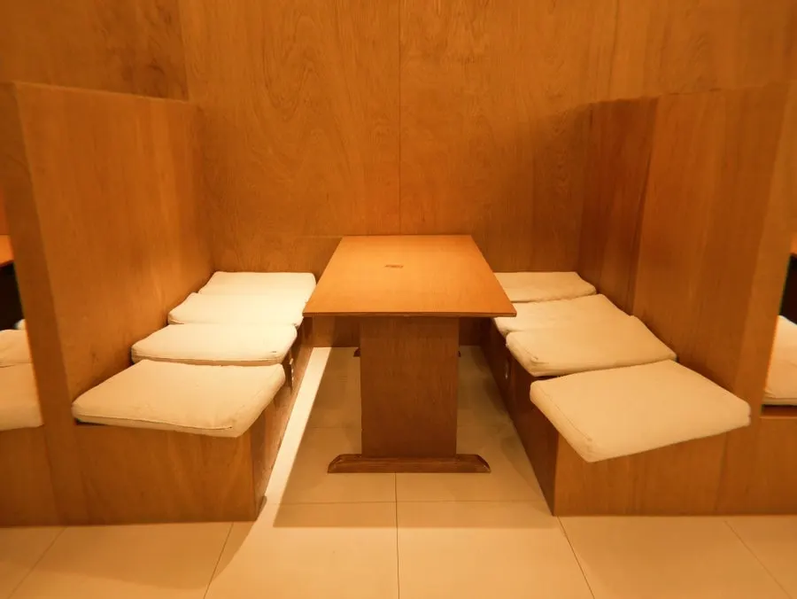 Seating at Dobana good for a quick rest