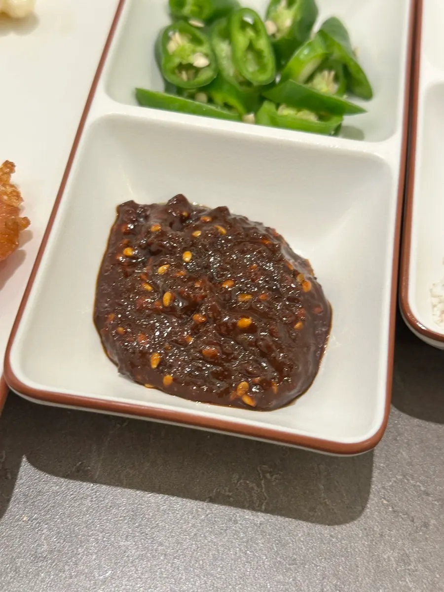 Kimchi stir-fried in pork fat with mayo ssamjang