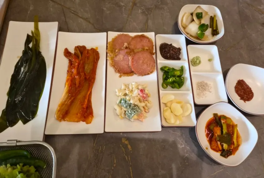 Jeju Doldam menu board with prices