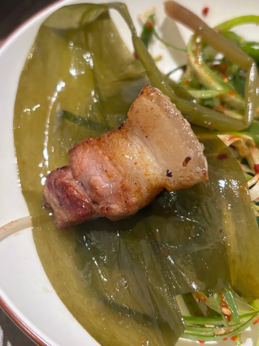 볶은김치와 함께 먹는 오겹살