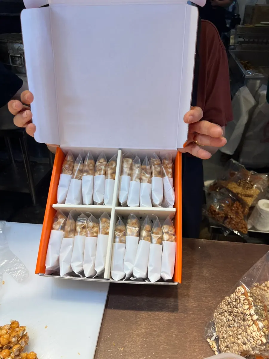 맛별 스틱 5개씩 총 20개 들어 있는 오란다 세트 내부