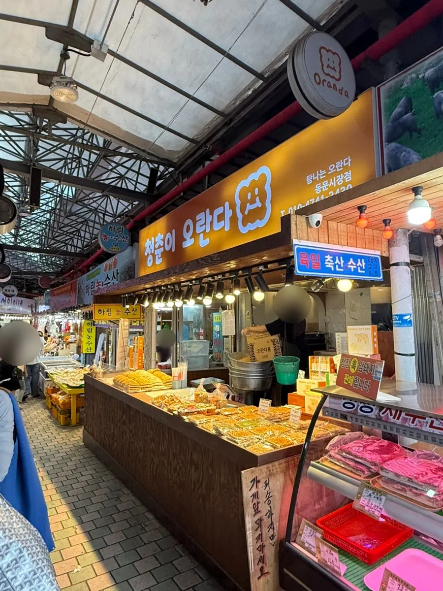 Street view of Dongmun Public Market near the oranda shop