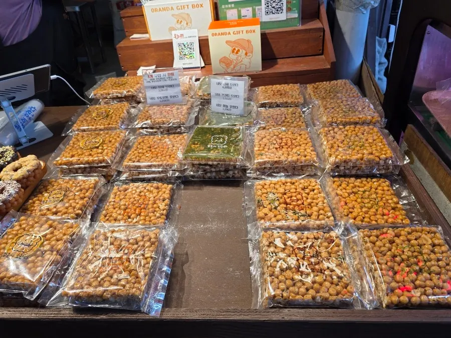 Handmade oranda piled on the stall