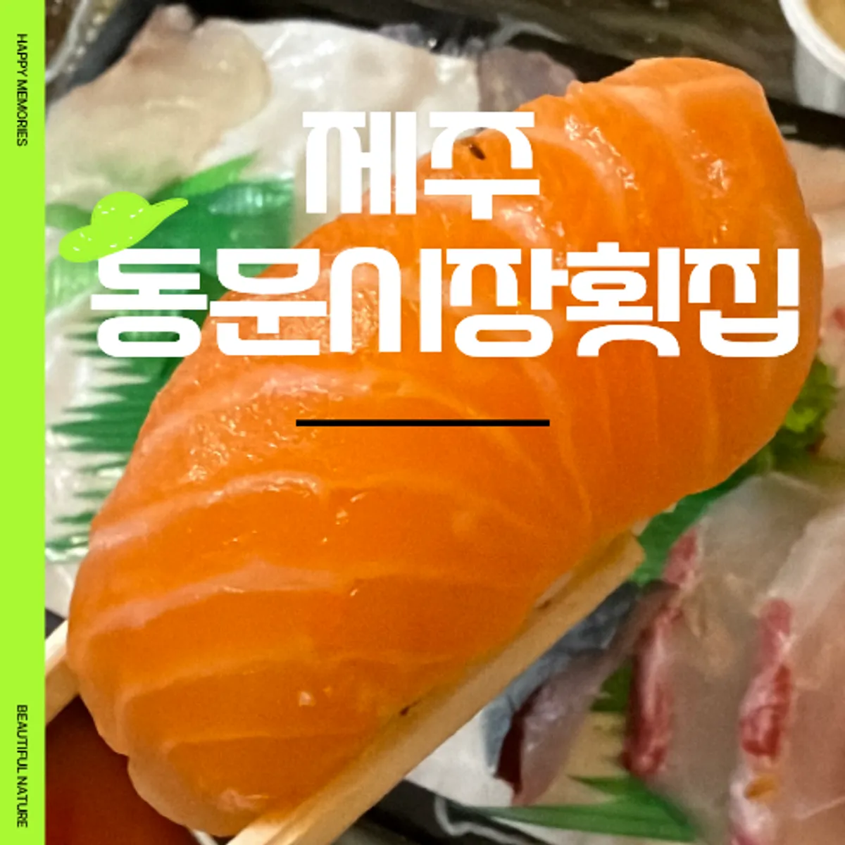 제주 동문시장 두툼회에서 포장한 회 한 상