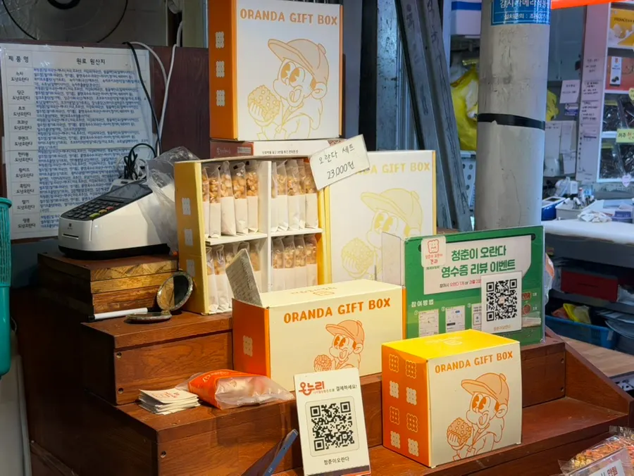 Oranda products displayed by flavor