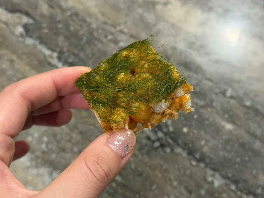 Oranda served on a plate at home