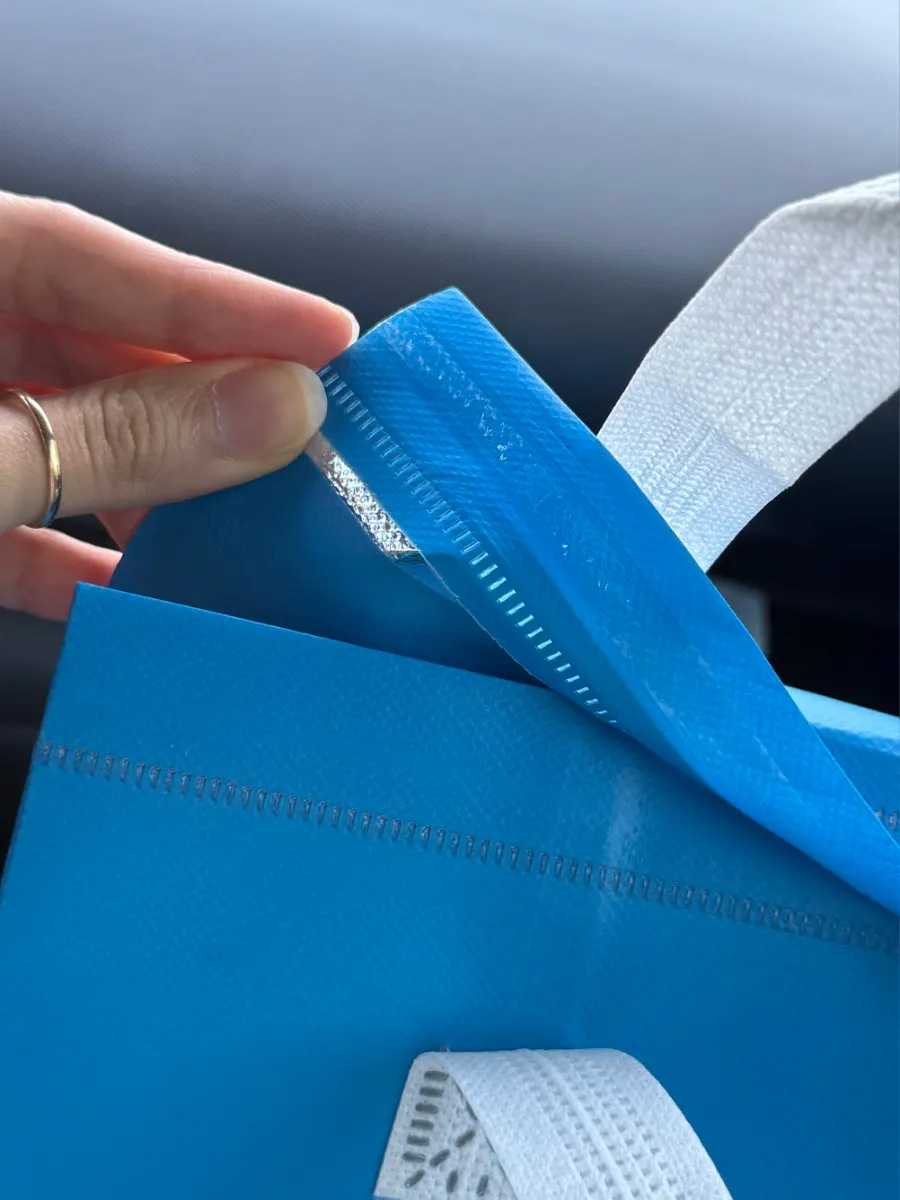 Ice packs included with sashimi takeaway