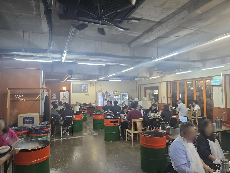 원노형푸른제1공영주차장에서 가게로 가는 길