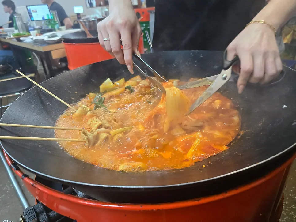 드럼통에 붙인 10분 조리 타이머