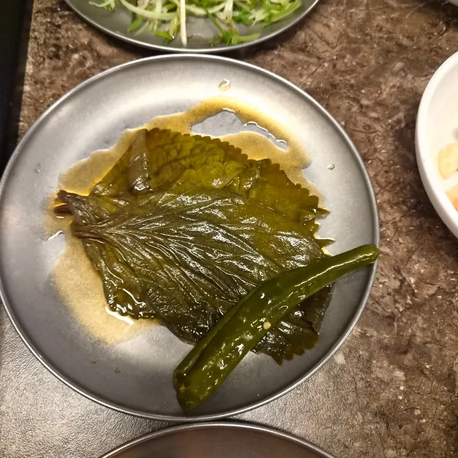 Kimchi side dish to have with the meat