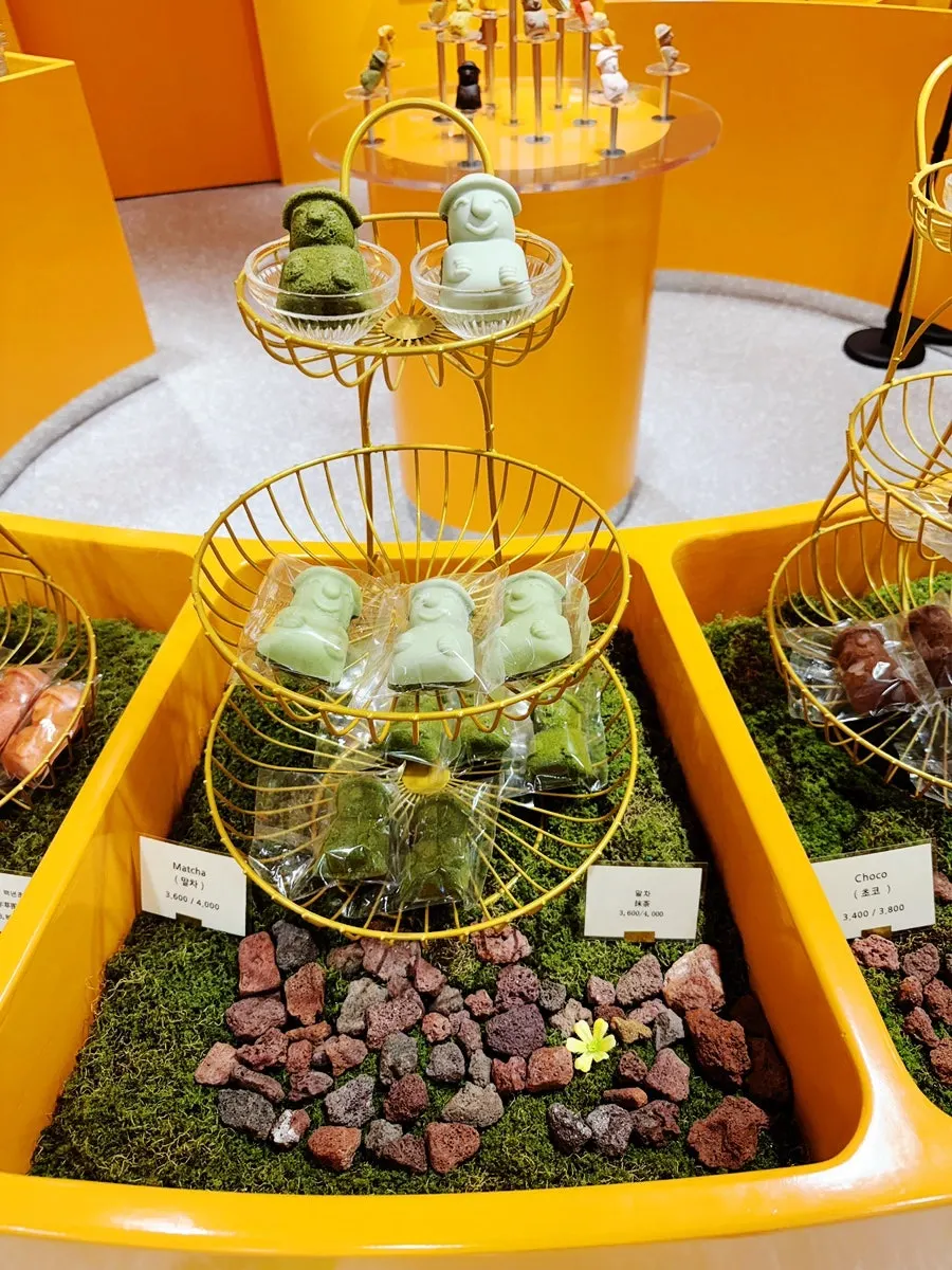 Dol hareubang desserts in eight flavors