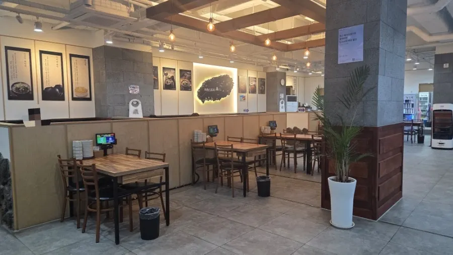 Interior with Jeju-inspired decor