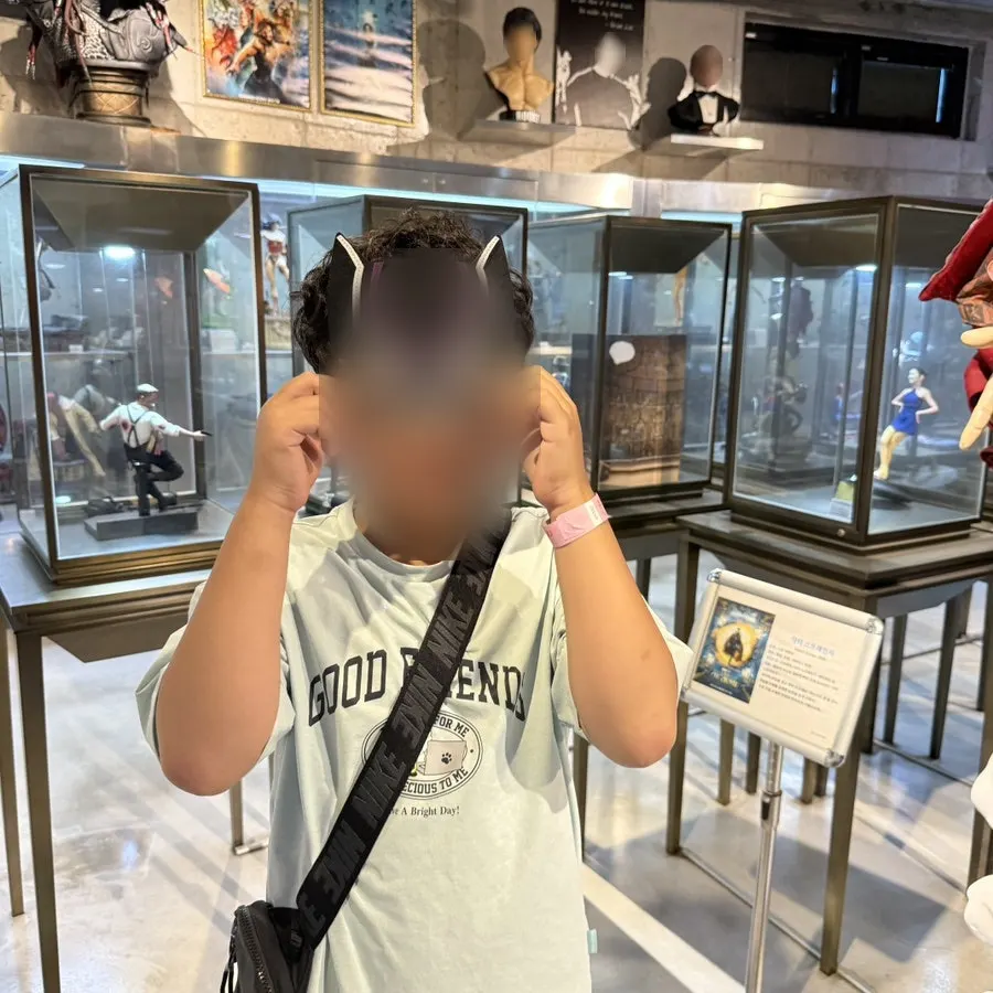 Character masks the kids received