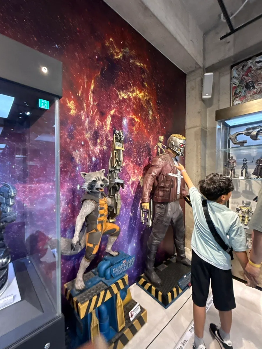 Movie character figure exhibition space