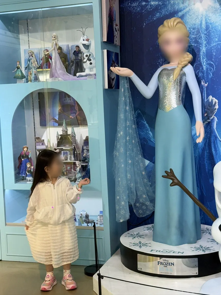 Display of Disney princess figures