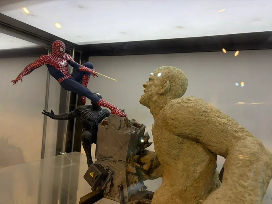 Character display at the entrance to Figure Museum Jeju
