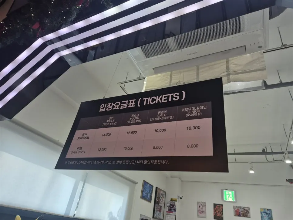 Figure Museum Jeju admission price board