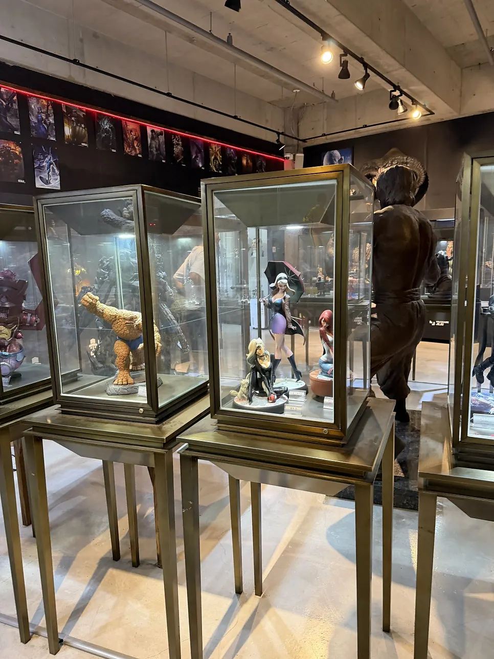 Exhibit space at the entrance of Figure Museum Jeju