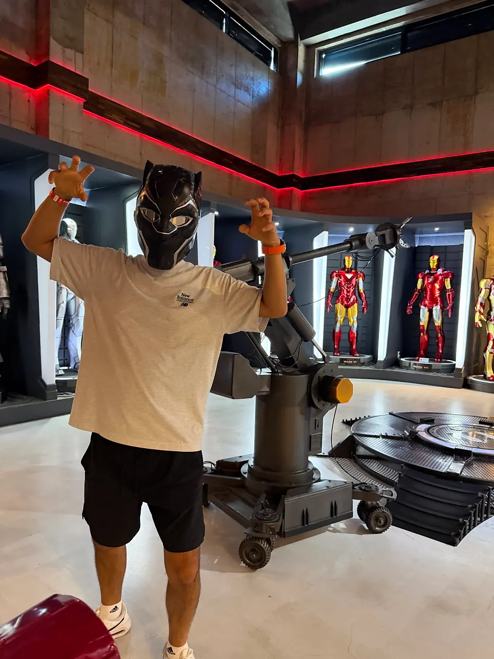Photo zone where visitors pose with props
