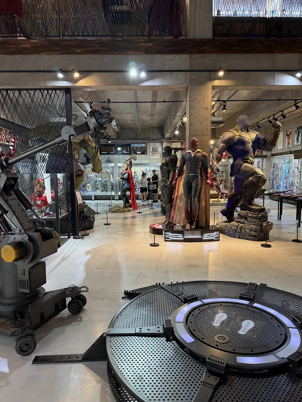 View of the exhibit corridor at Figure Museum Jeju