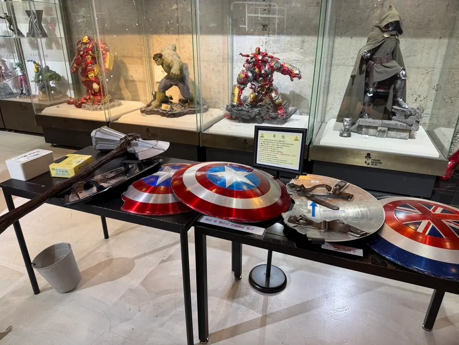 Marvel zone staged like a movie scene