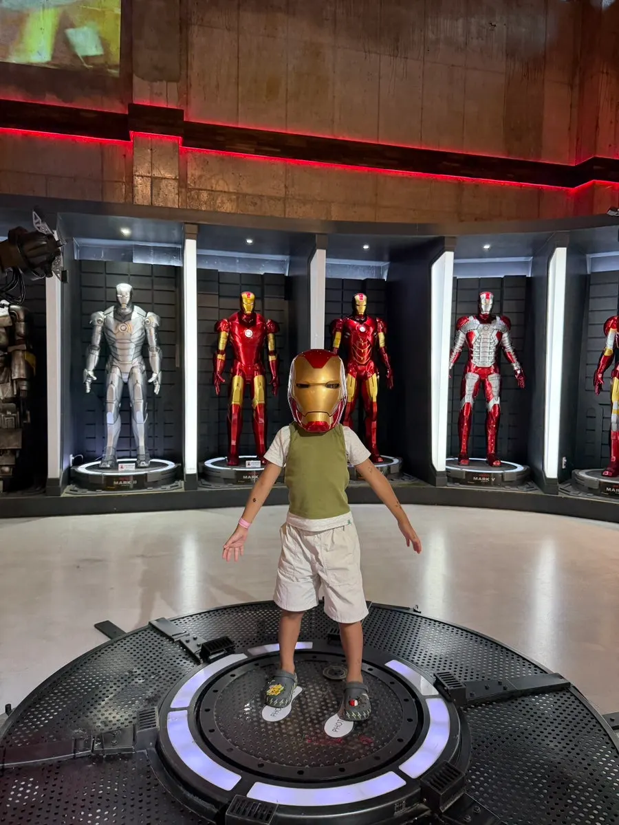 Marvel prop hands-on zone at Figure Museum Jeju