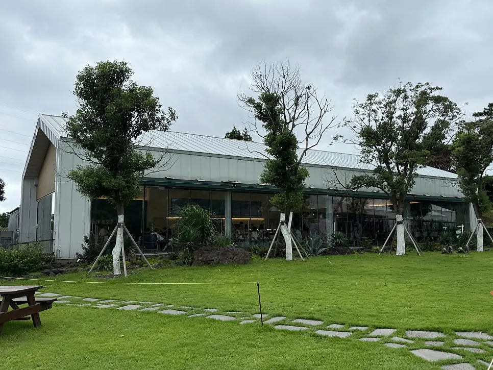 Café space at Jayeon in PLANT827, Jeju