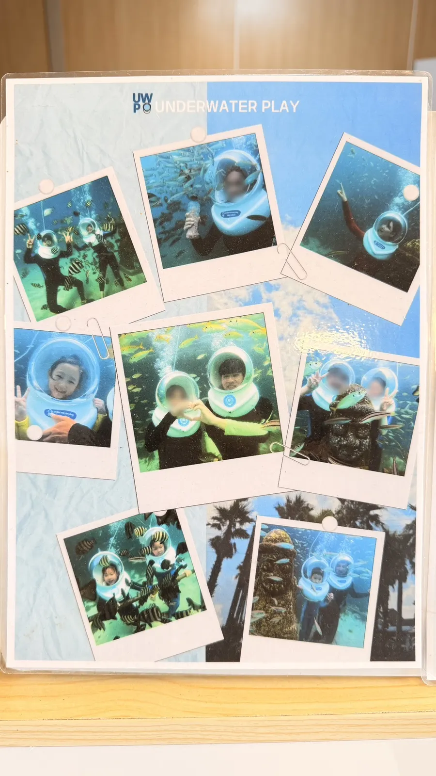Information display inside the Underwater Play experience center