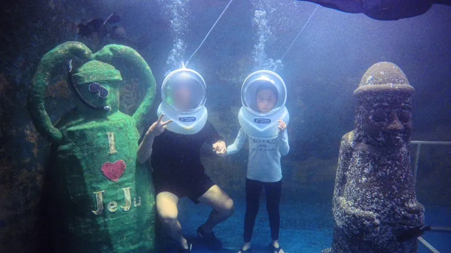 A raw underwater photo shot from the sea walking session