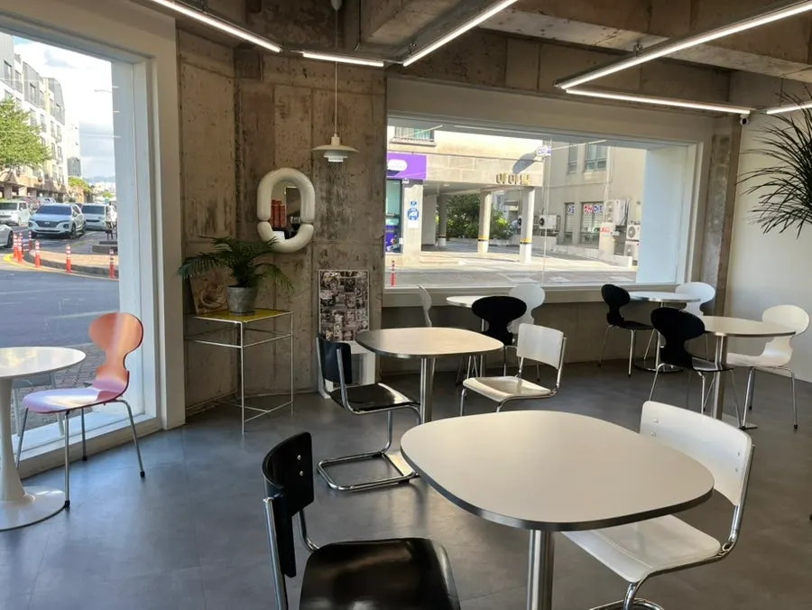 Quiet café space at Gluttony Coffee