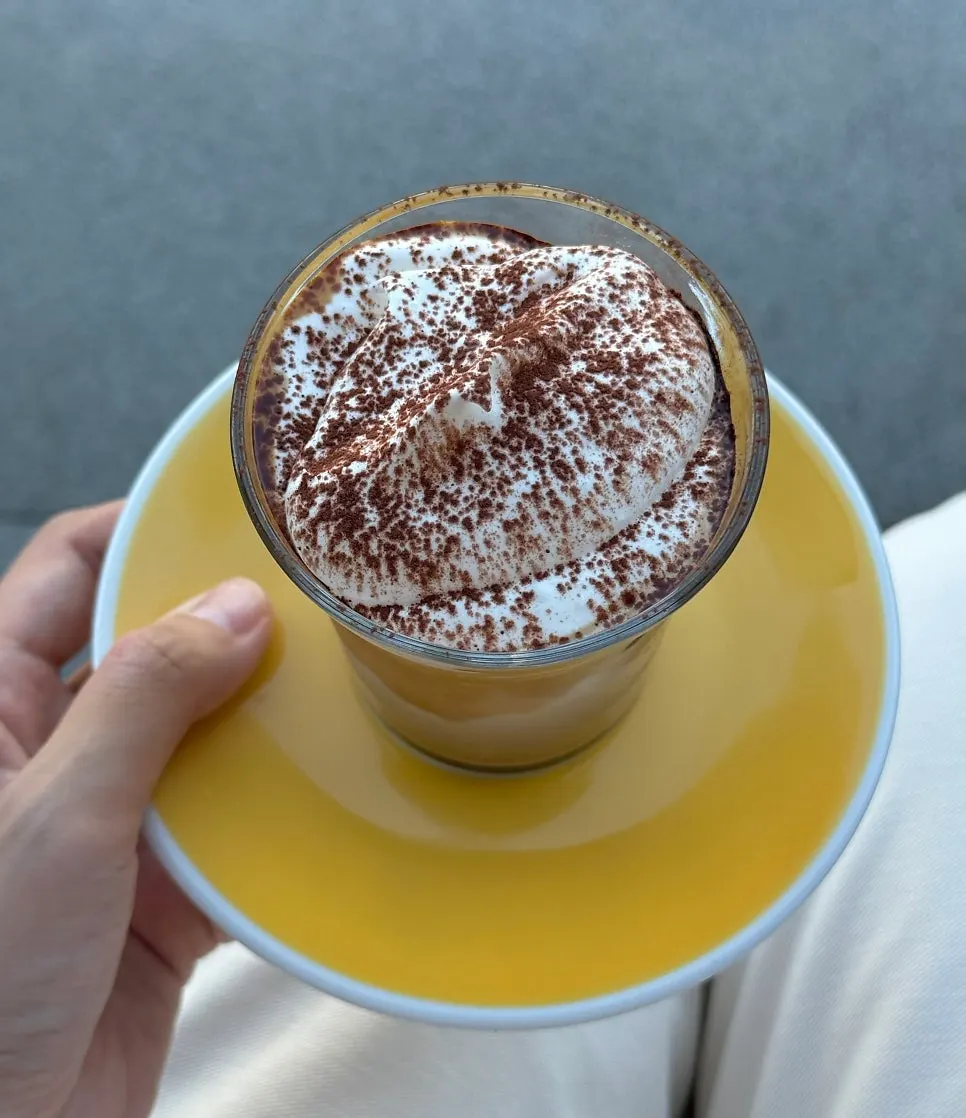 Gluttony Coffee's signature iced Gluttony Latte