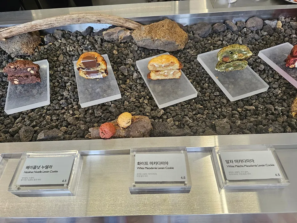 Desserts in the Gluttony Coffee display case