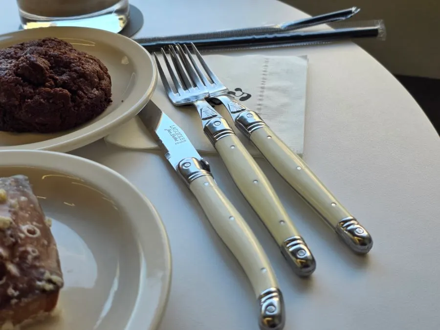 Tableware set provided for dine-in guests