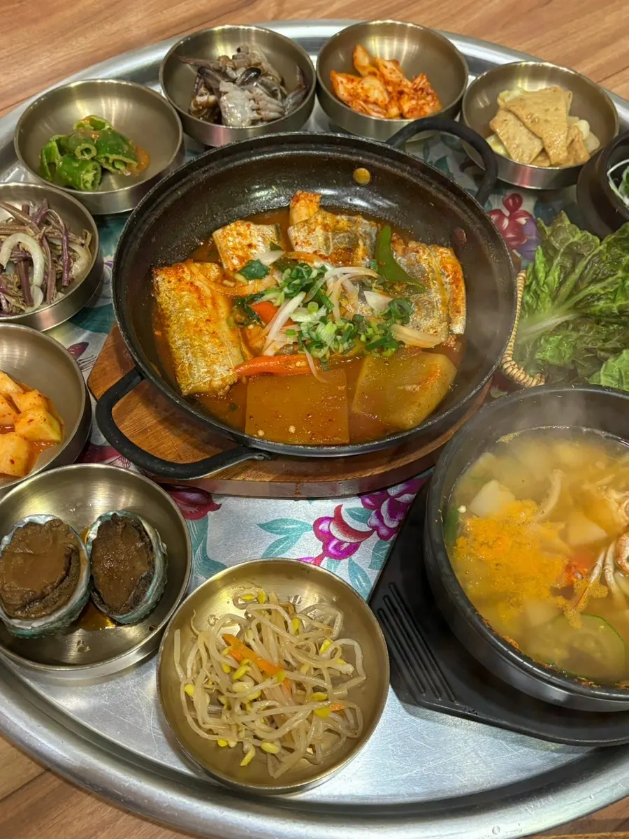 Jeju set meal spread