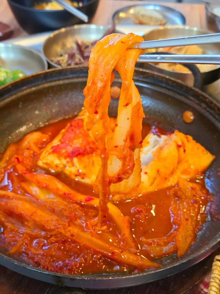 Plate of side dishes from the self-service corner