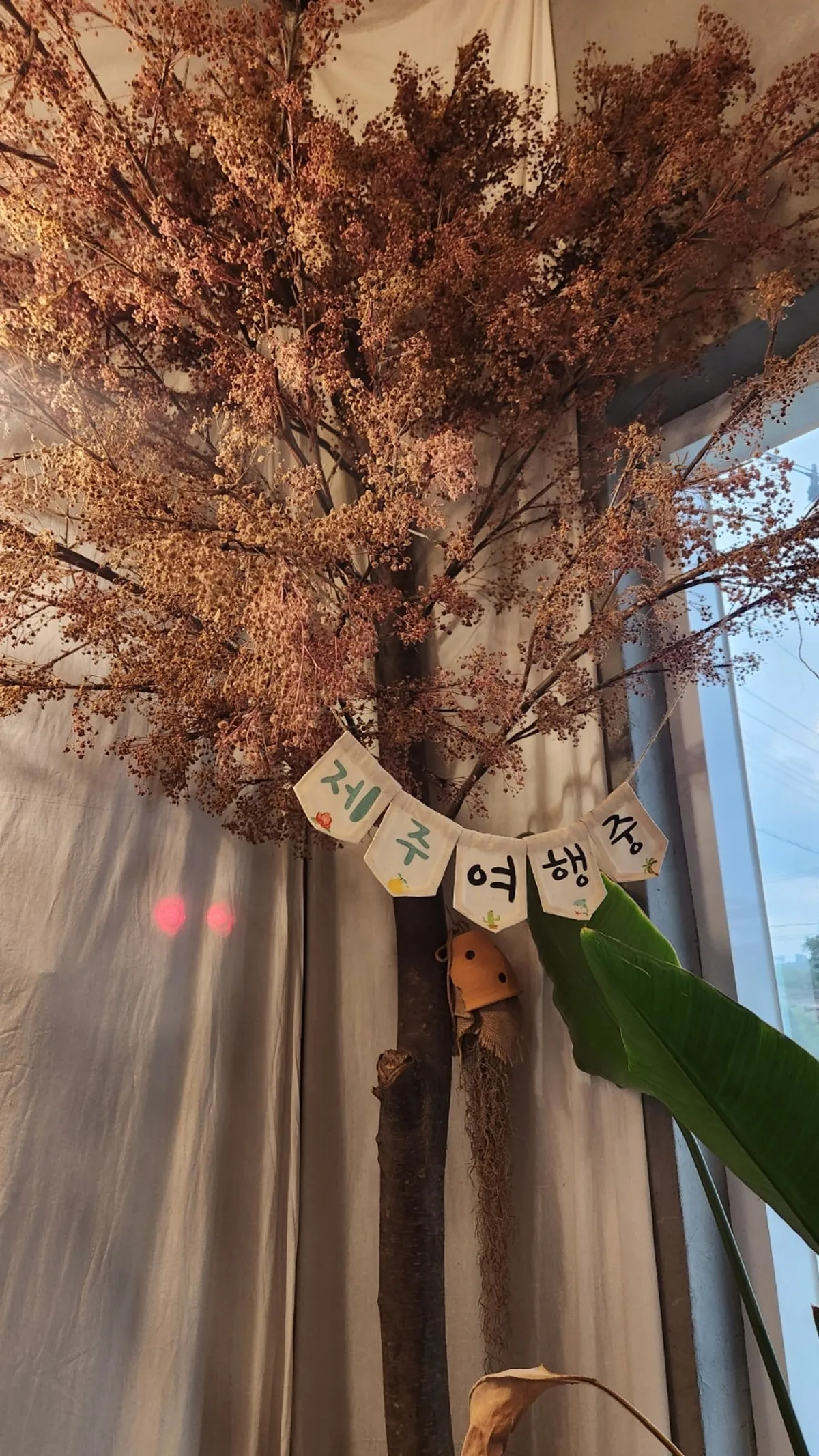 Restaurant interior decorated with small objects