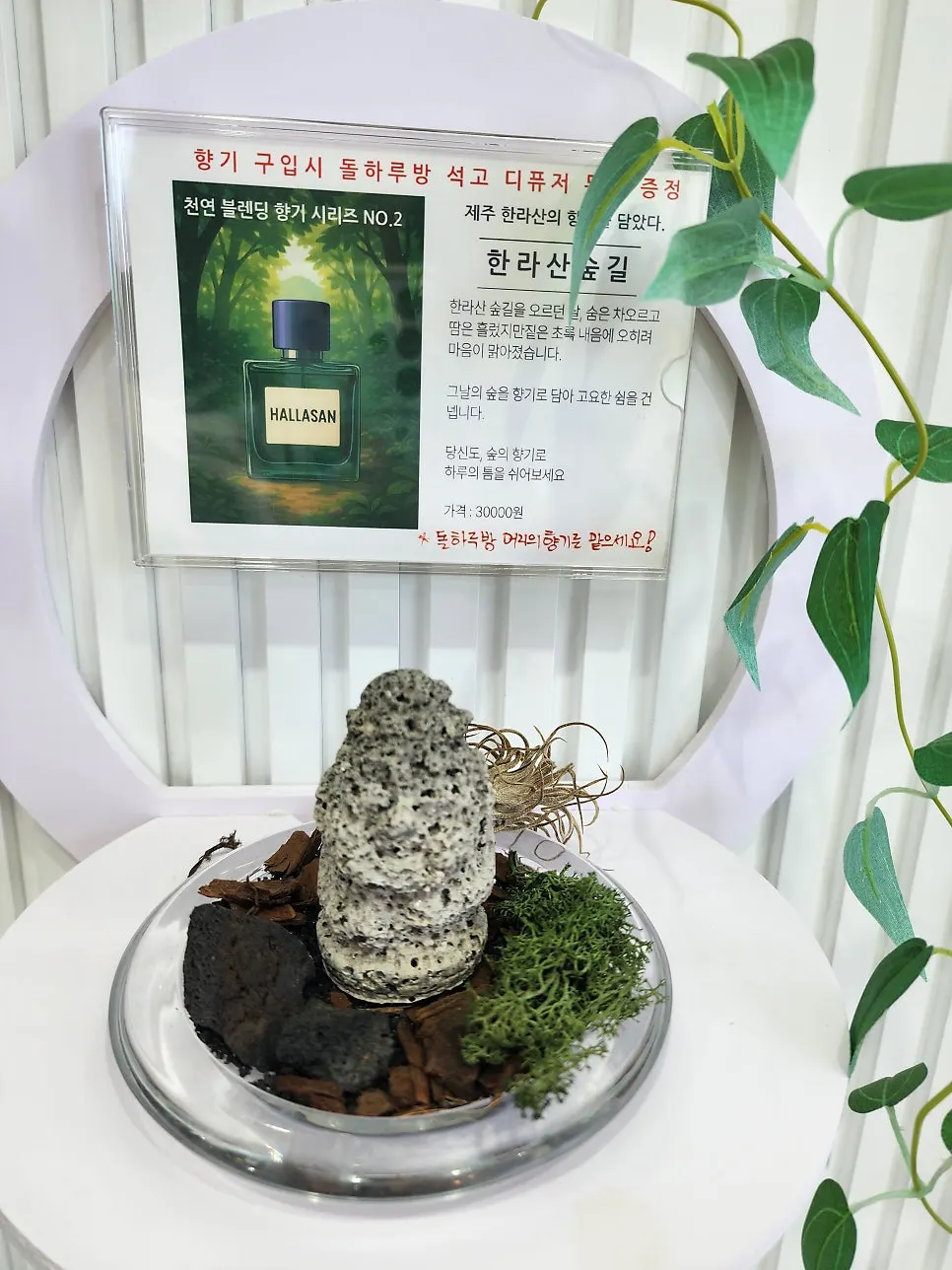 당근주스와 당근케이크가 적힌 메뉴판