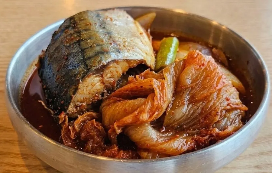 고등어쌈밥과 밥 조합