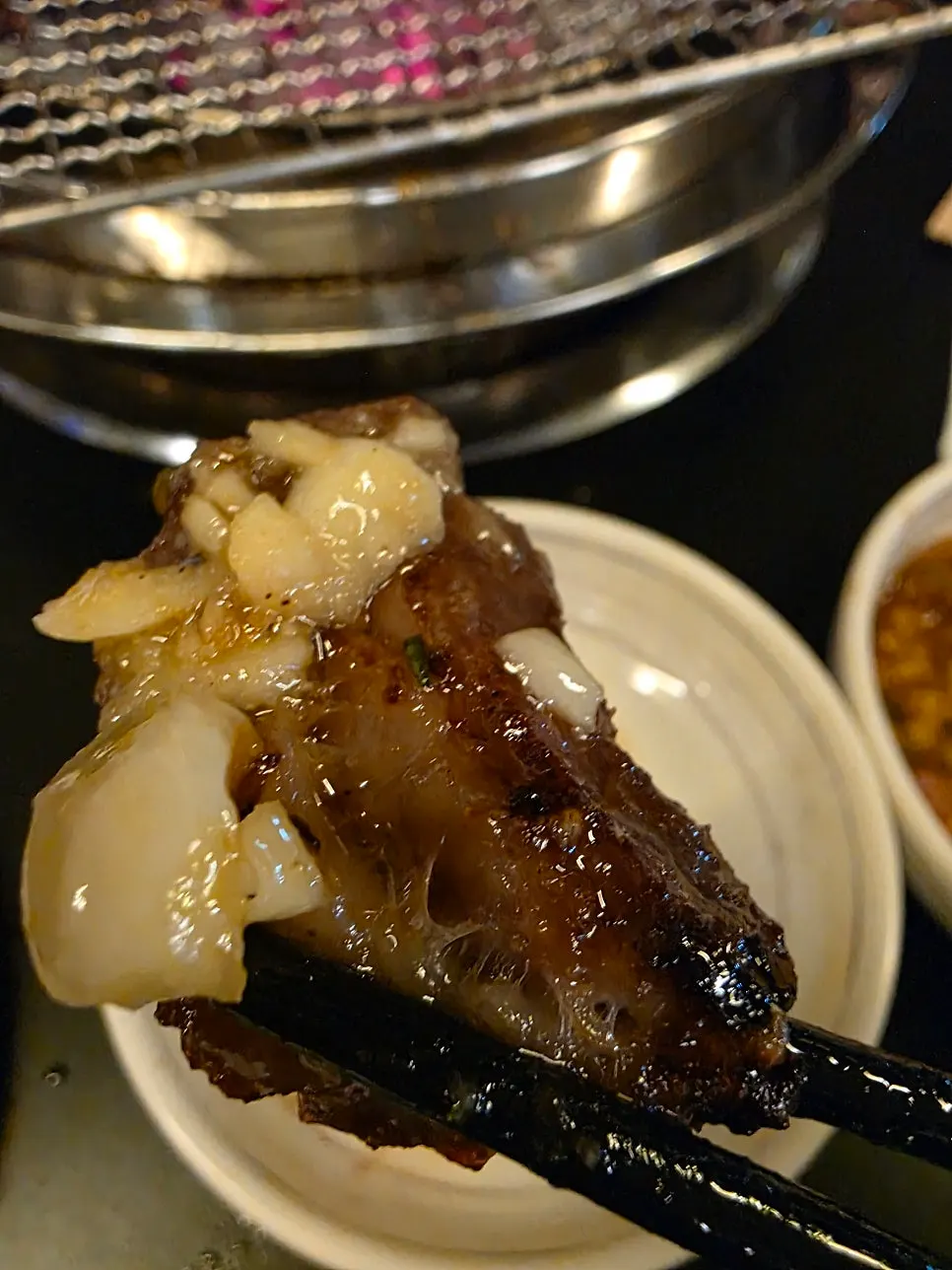알맞게 익힌 한우 사진