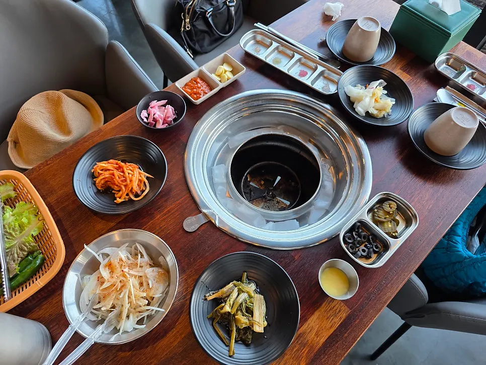 Generous spread of side dishes