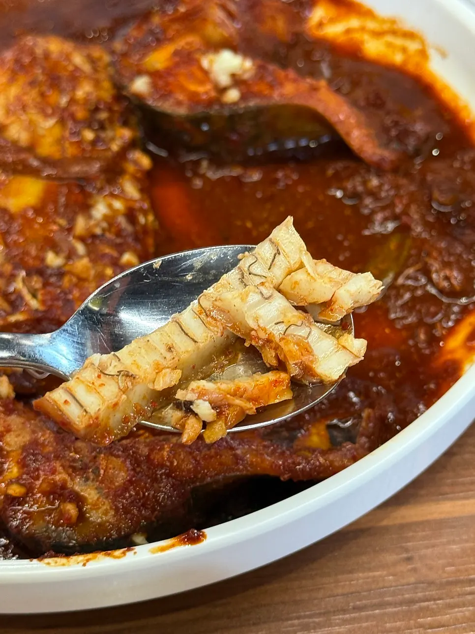 Radish soaked in stew seasoning