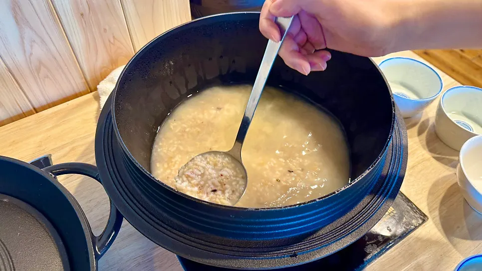 Self-serve rice station with unlimited refills