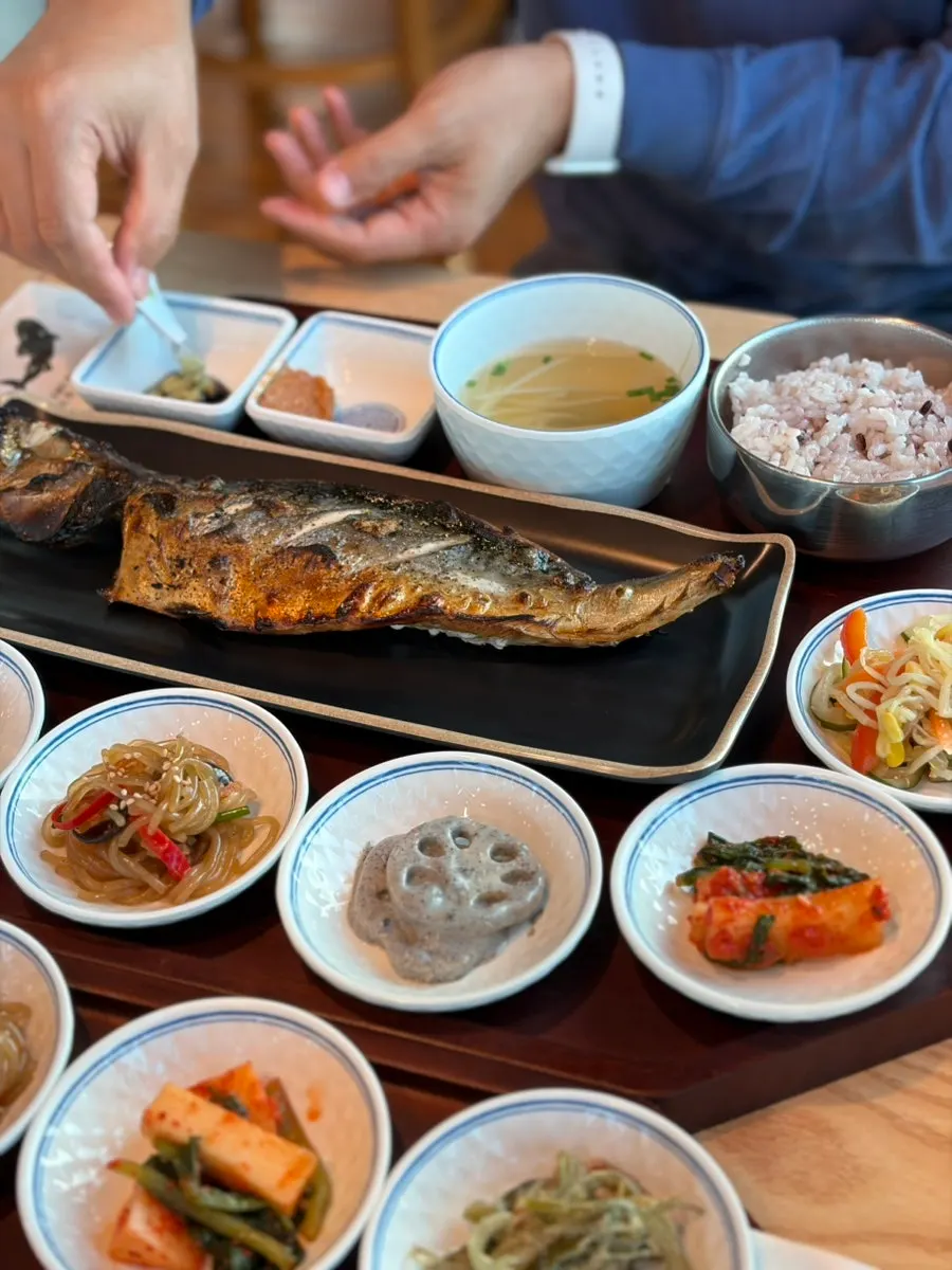 화덕에 구운 고등어구이 클로즈업