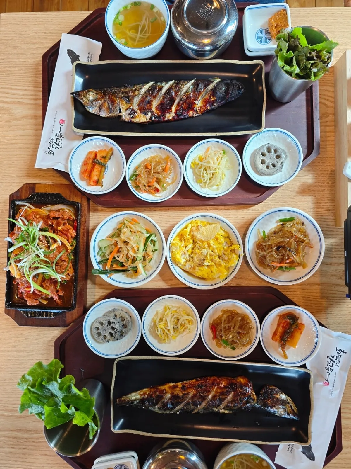 화덕으로간고등어반상 제주이호테우점 고등어구이 한 상