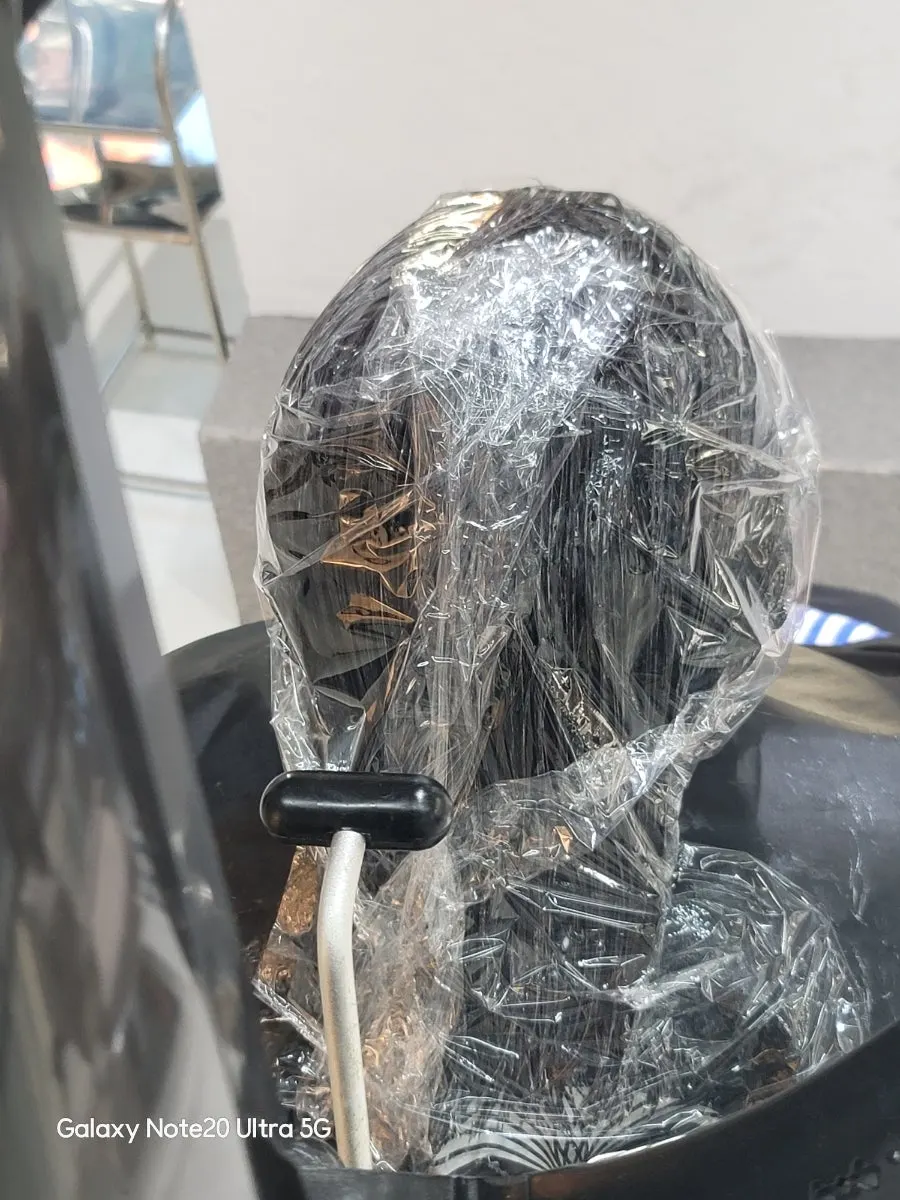 Slick cut treatment underway with the heat machine