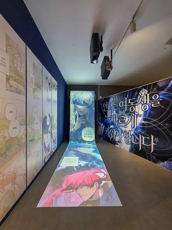 Fantasy-style character exhibition space