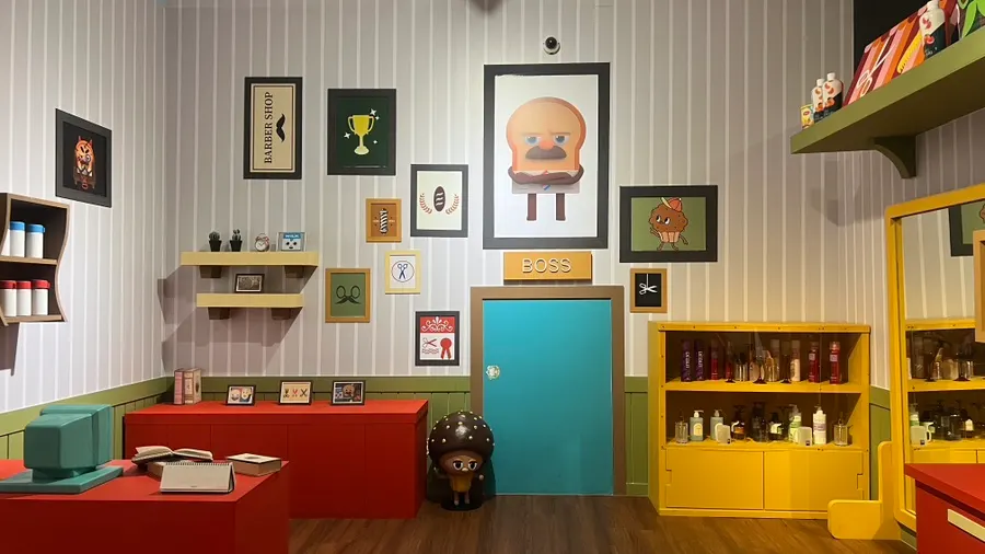 Indoor space at Theme Park Toon built around comics and webtoons