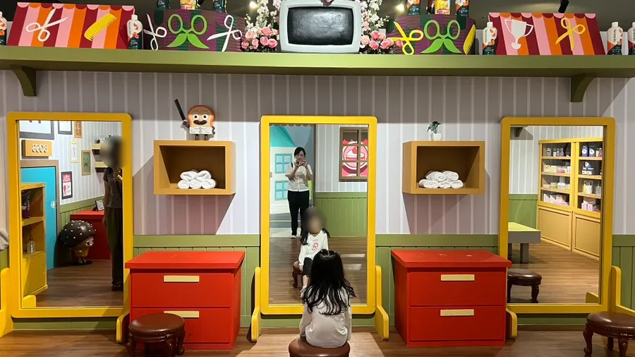 The Bread Barbershop themed space at Theme Park Toon