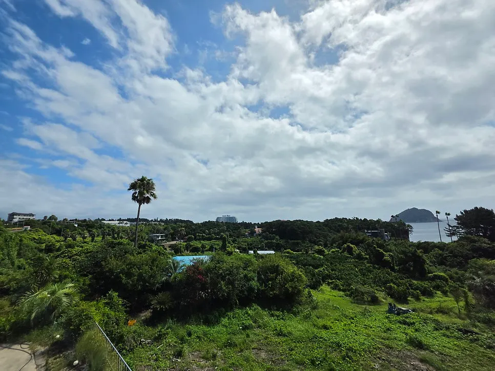 Seogwipo sea with Seopseom island